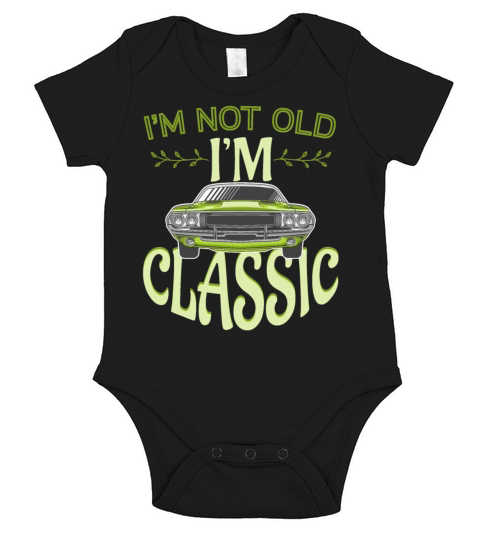 Not Old But Classic Vintage Cars Short Sleeve Baby One-Piece