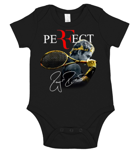 Perfect Roger Federer signature shirt Short Sleeve Baby One-Piece
