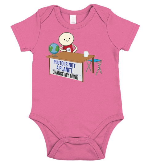 Pluto is not a planet change my mind meme funny Short Sleeve Baby One-Piece