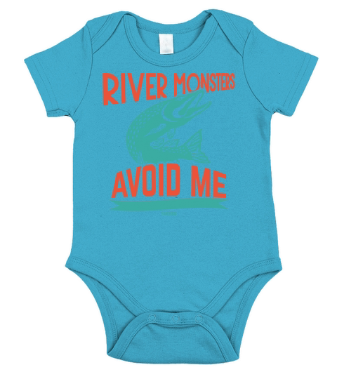 River Monsters Avoid Me Short Sleeve Baby One-Piece