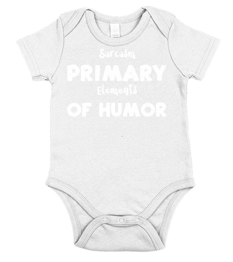 Sarcasm Primary Elements Of Humor Short Sleeve Baby One-Piece