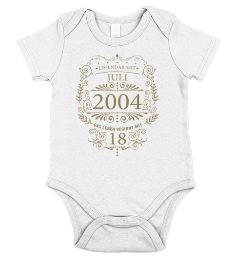 Sayings for the 18th birthday of legal age July Short Sleeve Baby One-Piece