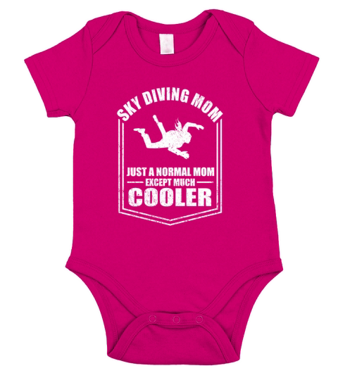 Skydiving Mom Just A Normal Mom Except Cooler Short Sleeve Baby One-Piece