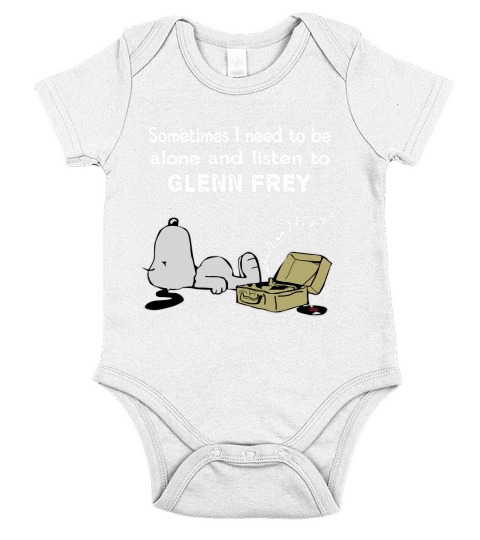 Sometimes I need to be alone and listen to Glenn Frey Short Sleeve Baby One-Piece