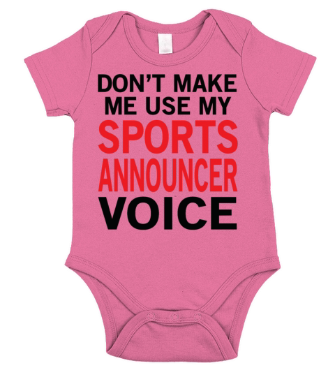 Sports Announcer Voice Short Sleeve Baby One-Piece