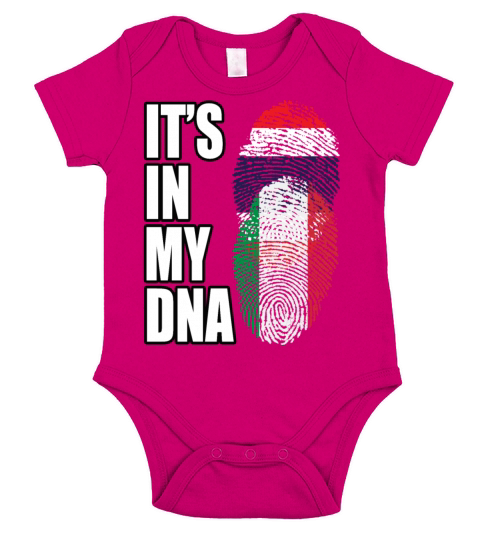 Thai And Italian Vintage Heritage DNA Flag Short Sleeve Baby One-Piece