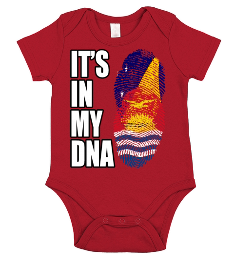 Tokelauan And Kiribati Mix Heritage DNA Flag Short Sleeve Baby One-Piece
