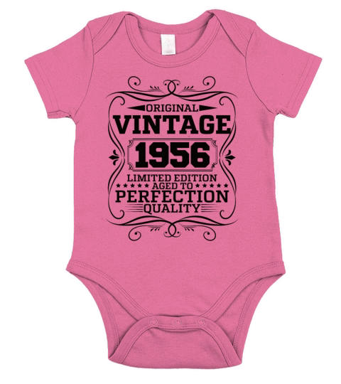 Vintage 1956 Original Limited Edition Short Sleeve Baby One-Piece