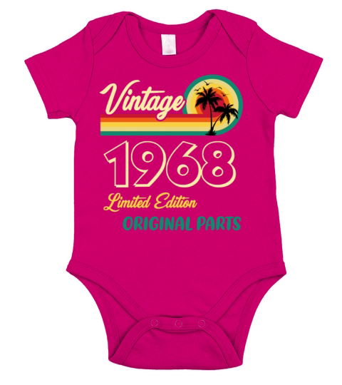 Vintage 1968 Limited Edition Original Parts Short Sleeve Baby One-Piece