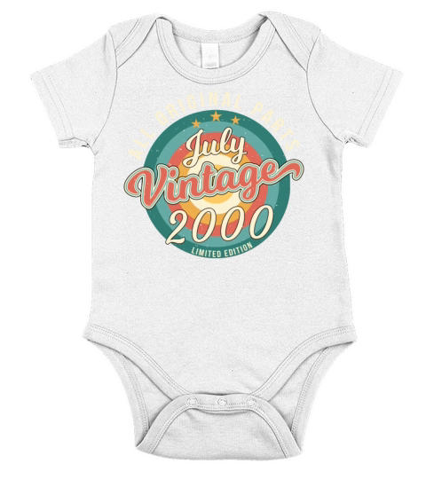 Year Of Construction 2000 In July Short Sleeve Baby One-Piece