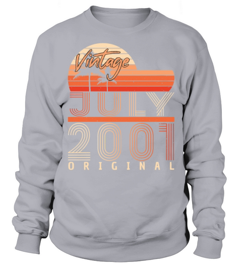 Birth Month July 2001 Sweatshirt Unisex