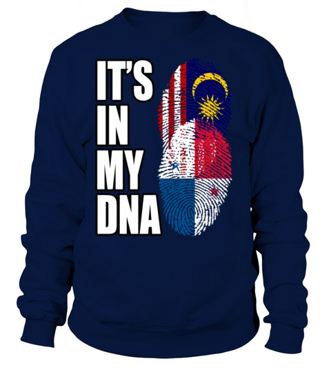 Malaysian And Panamanian Mix Heritage DNA Flag Sweatshirt Unisex