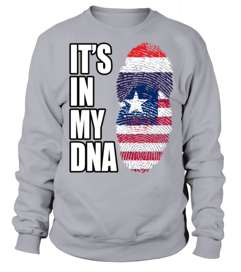 Thai And Liberian Vintage Heritage DNA Flag Sweatshirt Unisex
