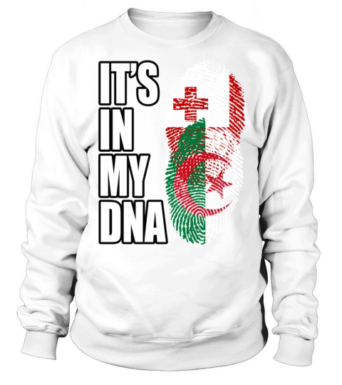 Tongan And Algerian Mix Heritage DNA Flag Sweatshirt Unisex
