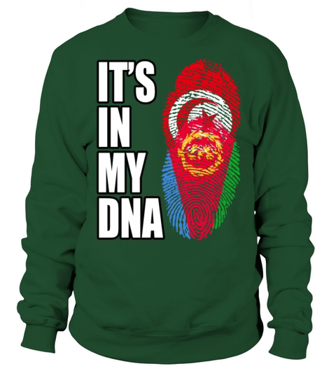 Tunisian And Eritrean Mix Heritage DNA Flag Sweatshirt Unisex