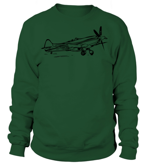 Vintage Popeller Flieger Airplane Sweatshirt Unisex