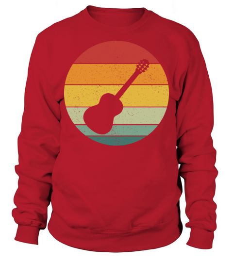 Vintage Retro Classic Guitar Vintage Music Sweatshirt Unisex