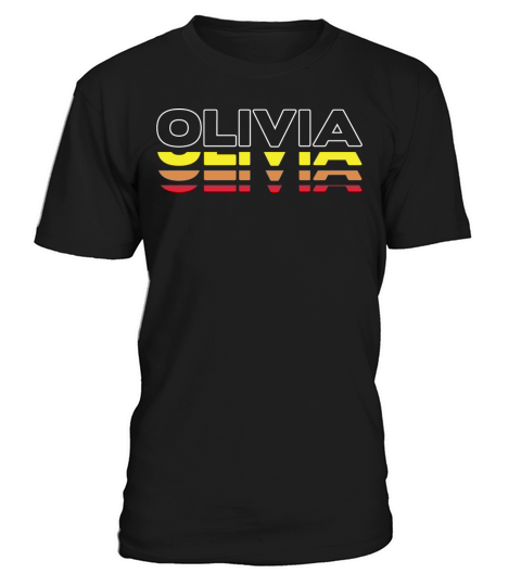 Olivia First Name Funny Vintage Sunset Olivia T-Shirt Unisex