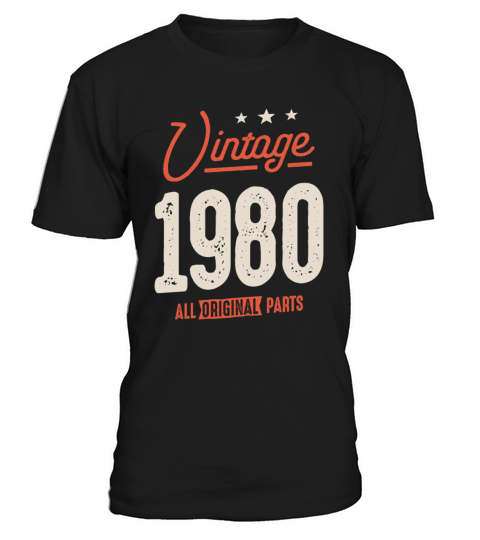 Vintage Born in 1980 - 42nd Birthday Retro T-Shirt Unisex