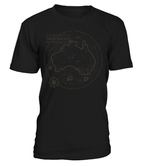 Vintage Map Australia T-Shirt Unisex