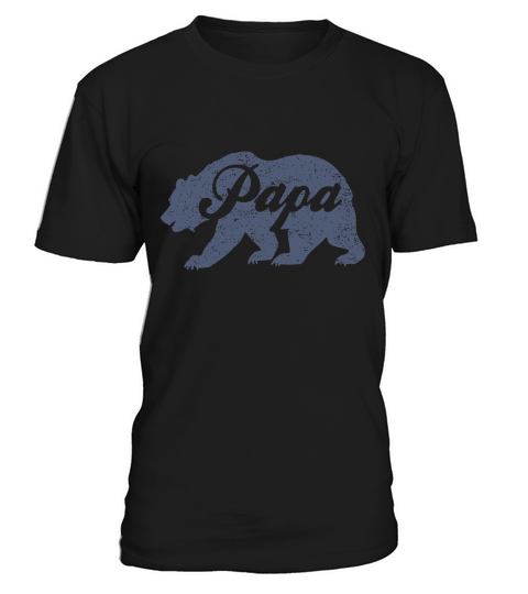 Vintage Papa Bear Fathers Day Gift T-Shirt Unisex