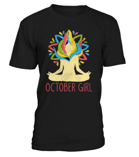 Yoga Mandala Meditation Birth Born Month October T-Shirt Unisex
