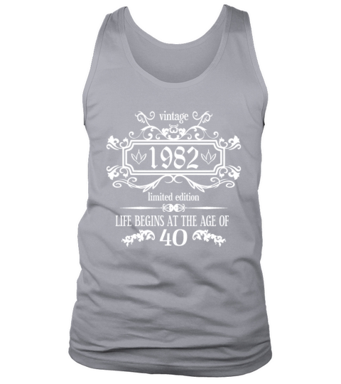 40th Birthday Gifts for Women Ladies Royal Vintage Tank Top Unisex