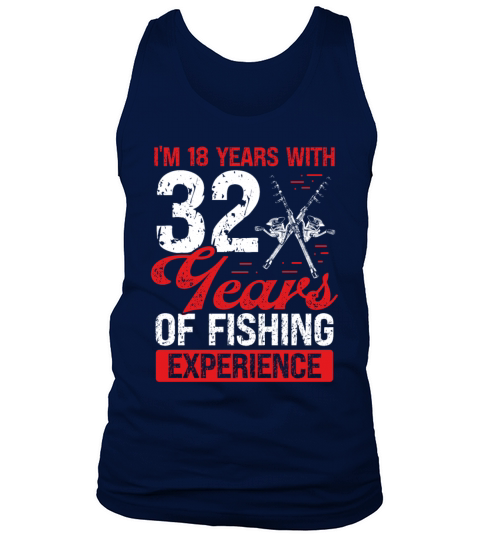 50th Birthday for Men Fishing 50 Year Old Fisher Tank Top Unisex