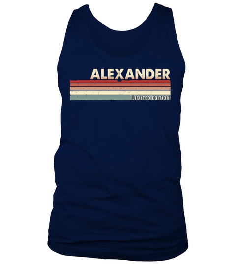Alexander - Funny Retro Vintage Name 80s 90s Tank Top Unisex