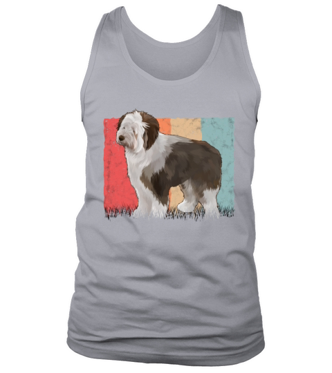 Bobtail Retro Old English Sheepdog Vintage Tank Top Unisex
