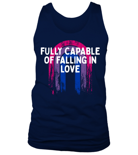 Capable of Falling in Love Bisexual LGBTQ Bi Tank Top Unisex