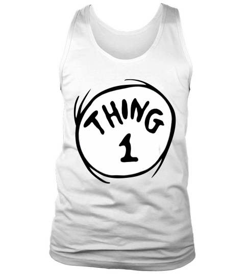 Dr Seuss Thing 1 Emblem RED Tank Top Unisex