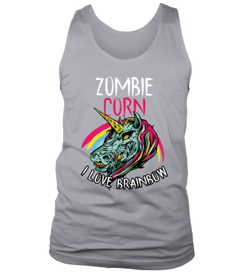 Funny Halloween Zombie Unicorn Tank Top Unisex