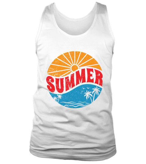 hello summer retro vintage gift for dad our mom Tank Top Unisex