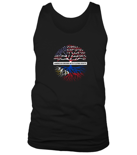 Philippines Filipino Flag USA American Family Tank Top Unisex