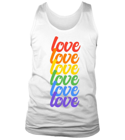 Pride Month Love Rainbow Tank Top Unisex