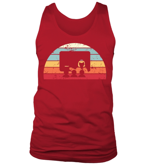 Retro Teaching Sunset Vintage Teacher Sunrise Tank Top Unisex