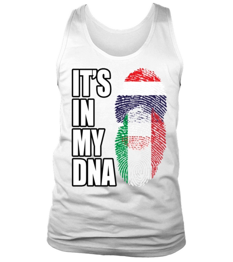 Thai And Italian Vintage Heritage DNA Flag Tank Top Unisex