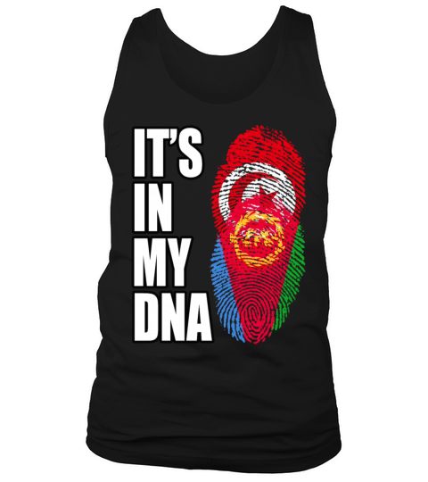 Tunisian And Eritrean Mix Heritage DNA Flag Tank Top Unisex