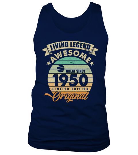 Vintaga 1950 Birthday Tank Top Unisex