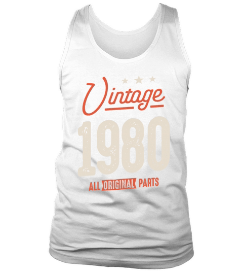 Vintage Born in 1980 - 42nd Birthday Retro Tank Top Unisex