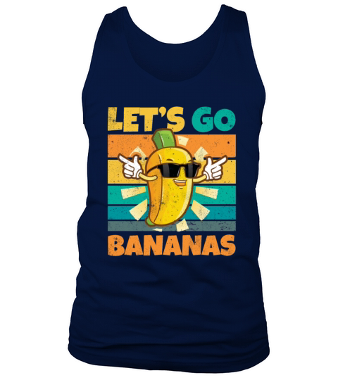 Vintage Lets Bananas Funny Banana Tank Top Unisex