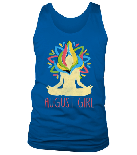 Yoga Mandala Meditation Birth Born Month August Tank Top Unisex