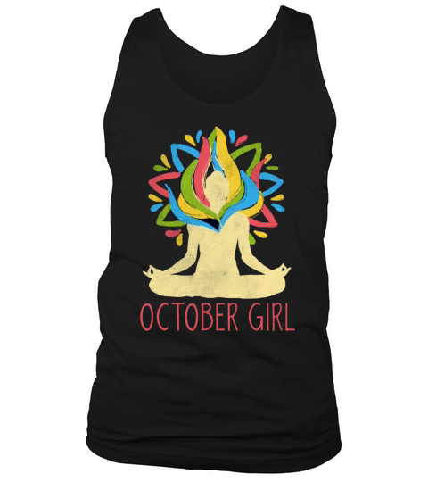 Yoga Mandala Meditation Birth Born Month October Tank Top Unisex