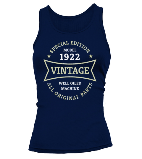 100th Birthday Gift Born 1922 Vintage 100 Year Old Tank top Woman