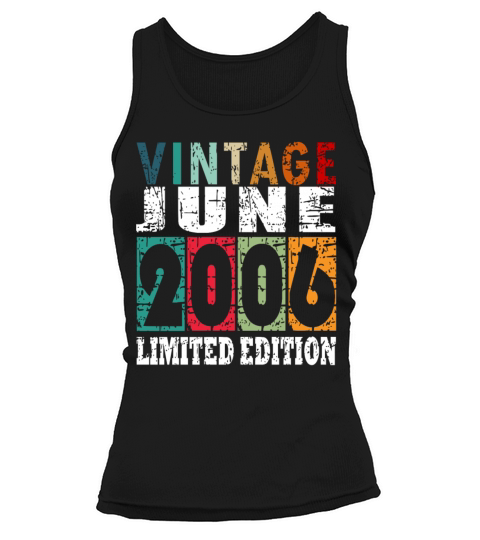 2006 vintage born in June gift Tank top Woman