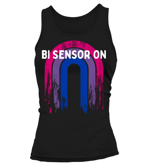 Bi Sensor On Bisexual Funny Bi Pride Humor LGBTQ Tank top Woman