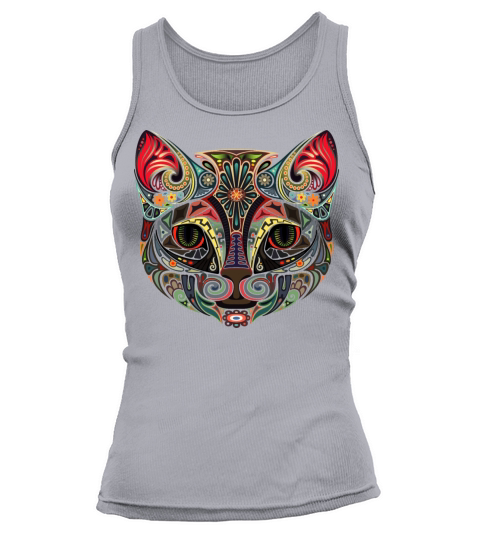 Cat Face MultiColor Tank top Woman