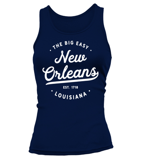 Classic Retro Vintage New Orleans Louisiana Big Easy Tshirt Tank top Woman