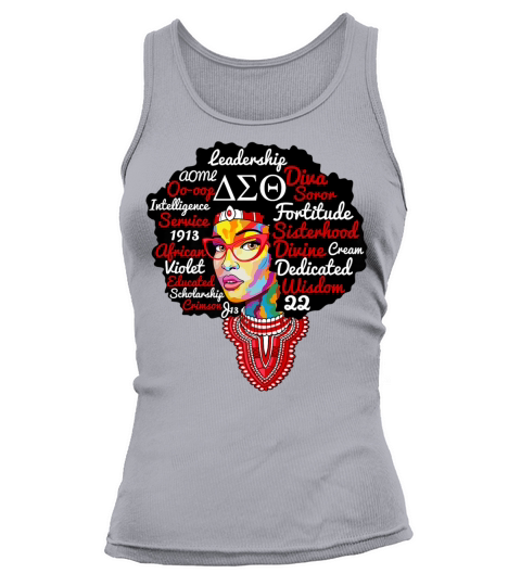 Delta Sorority Natural Hair Sigma Theta Paraphernal Tank top Woman